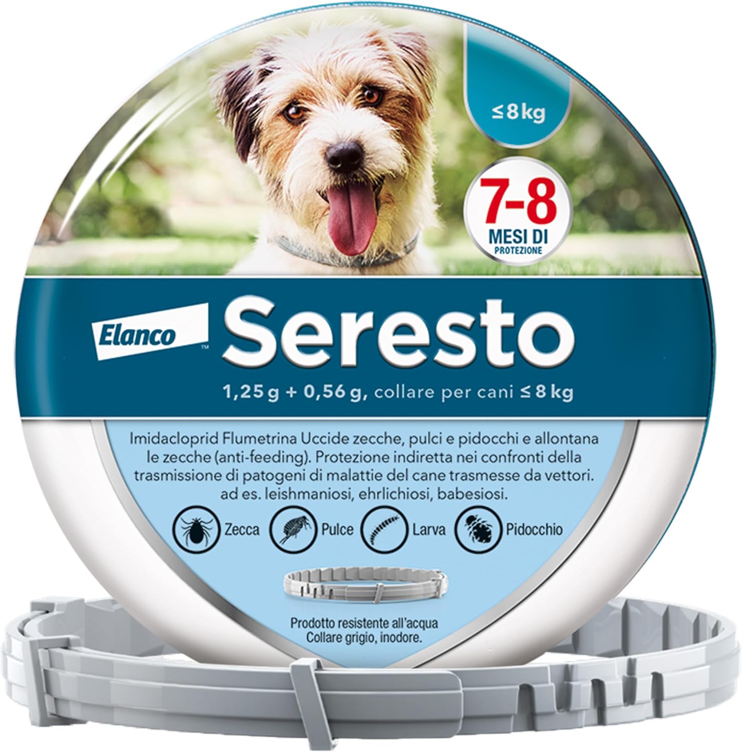 Seresto Collare Antiparassitario per cani fino a 8 kg
